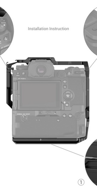 Multifunctional Cage for FUJIFILM X-H2 / X-H2S with FT-XH / VG-XH Battery Grip