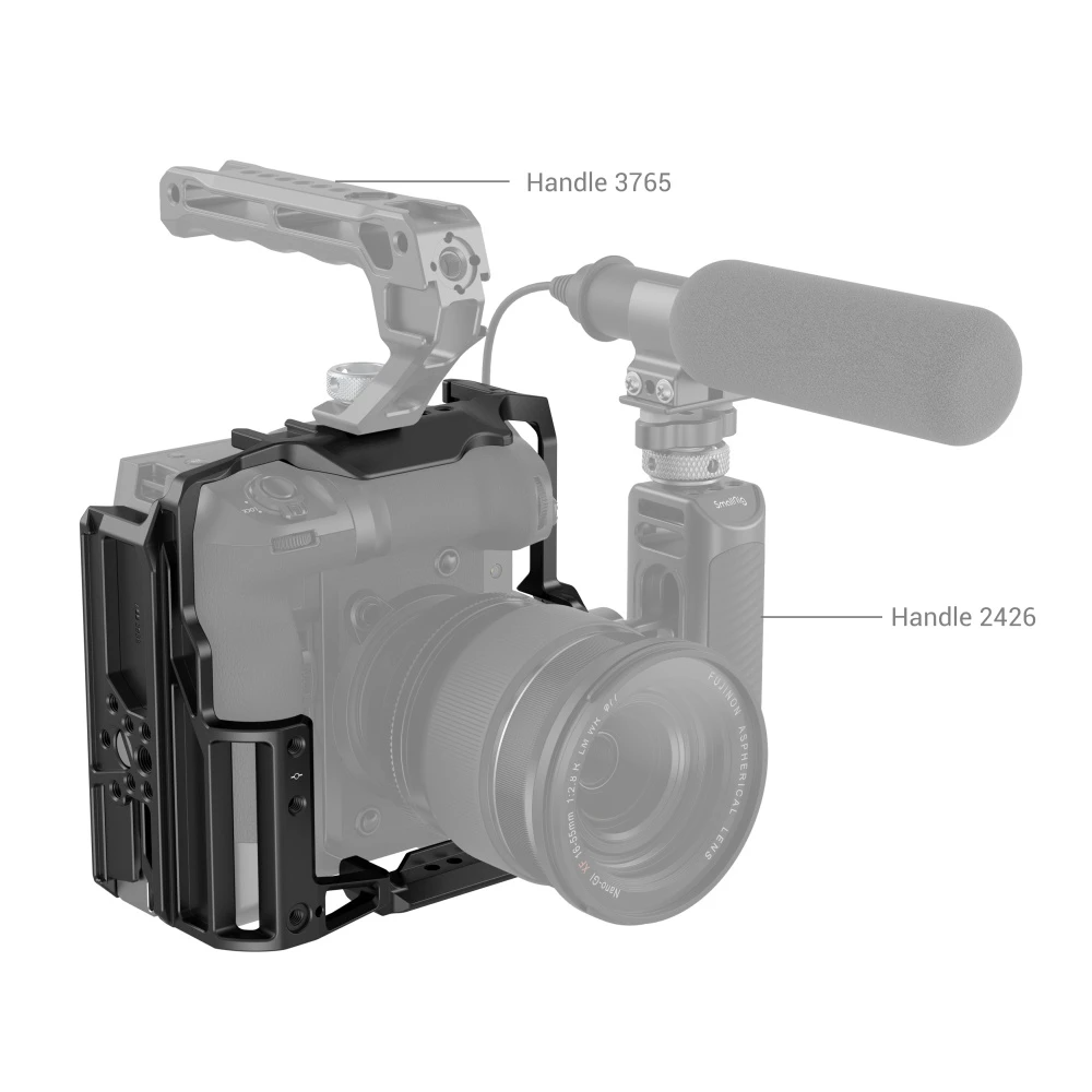 Multifunctional Cage for FUJIFILM X-H2 / X-H2S with FT-XH / VG-XH Battery Grip